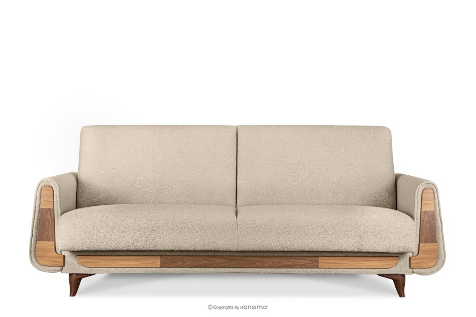 GUSTAVO Dreisitzer-Sofa Bouclé aus cremefarbenem Oberstoff creme - Foto 0