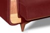 GUSTAVO Schlafsofa aus rotem Velours kastanienbraun - Foto 7