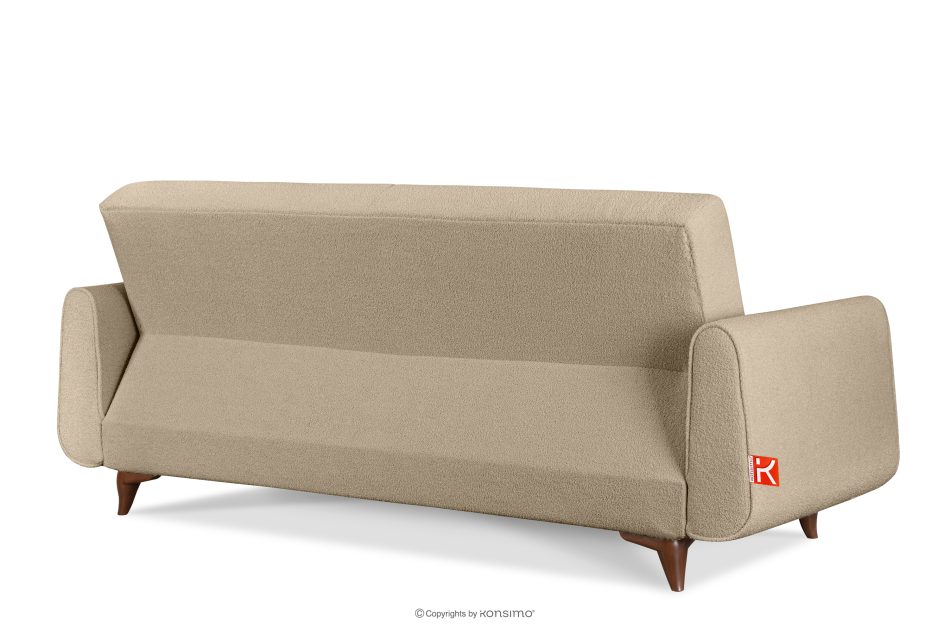 GUSTAVO Dreisitzer-Sofa aus beigem Bouclé hellbeige - Foto 3