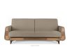 GUSTAVO Dreisitziges Sofa aus graubeige Bouclé graubeige - Foto 1