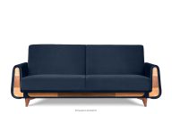 Schlafsofa aus blauem Velours