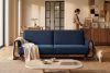GUSTAVO Schlafsofa aus blauem Velours marineblau - Foto 9