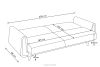 GUSTAVO Dreisitzer-Sofa Bouclé aus cremefarbenem Oberstoff creme - Foto 15