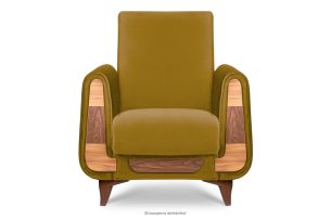 GUSTAVO, https://konsimo.de/kollektion/gustavo/ Gelber Samtsessel für das Wohnzimmer gelb - Foto