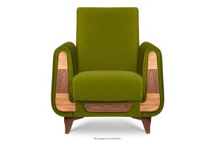 GUSTAVO, https://konsimo.de/kollektion/gustavo/ Olivgrüner Samtsessel für das Wohnzimmer olive - Foto