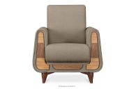 Sessel in Stoff graubeige Bouclé