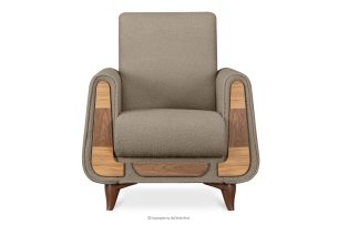 GUSTAVO, https://konsimo.de/kollektion/gustavo/ Sessel in Stoff graubeige Bouclé graubeige - Foto