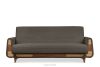GUSTAVO II Ausklappbares Dreisitzer-Sofa aus graubeige Kordstoff graubeige - Foto 1