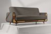 GUSTAVO II Ausklappbares Dreisitzer-Sofa aus graubeige Kordstoff graubeige - Foto 10