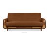 GUSTAVO II Ausklappbares Dreisitziges-Sofa aus rotem Kordstoff rot - Foto 1