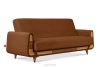 GUSTAVO II Ausklappbares Dreisitziges-Sofa aus rotem Kordstoff rot - Foto 3