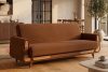GUSTAVO II Ausklappbares Dreisitziges-Sofa aus rotem Kordstoff rot - Foto 2