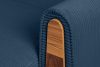 GUSTAVO II Ausklappbares Dreisitzer-Sofa aus blauem Kordstoff marineblau - Foto 6