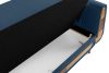 GUSTAVO II Ausklappbares Dreisitzer-Sofa aus blauem Kordstoff marineblau - Foto 9