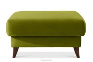 Sitzhocker mit Stauraum olivfarbener Velours