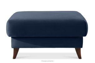 GUSTAVO, https://konsimo.de/kollektion/gustavo/ Sitzhocker mit Stauraum auf Beinen Velours dunkelblau Marineblau - Foto
