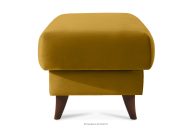 Fußhocker mit Stauraum Velours gelb