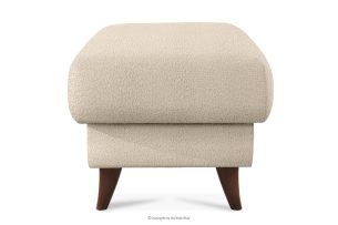 GUSTAVO, https://konsimo.de/kollektion/gustavo/ Fußhocker mit Ablagefach für Wohnzimmer Bouclé-Stoff cremefarben Cremefarben - Foto