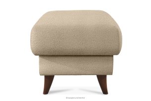 GUSTAVO, https://konsimo.de/kollektion/gustavo/ Fußhocker mit Ablagefach für Wohnzimmer Bouclé-Stoff hellbeige Hellbeige - Foto