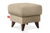 GUSTAVO Fußhocker mit Ablagefach für Wohnzimmer Bouclé-Stoff hellbeige Hellbeige - Foto 3