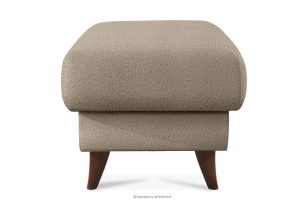 GUSTAVO, https://konsimo.de/kollektion/gustavo/ Fußhocker mit Ablagefach für Wohnzimmer Bouclé-Stoff graubeige graubeige - Foto