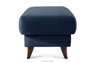 GUSTAVO, https://konsimo.de/kollektion/gustavo/ Fußhocker mit Ablagefach für Wohnzimmer Velours dunkelblau Marineblau - Foto