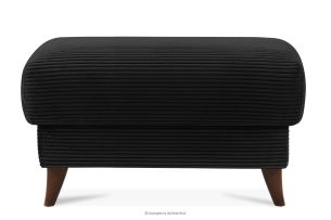 GUSTAVO II, https://konsimo.de/kollektion/gustavo-ii/ Sitzhocker für das Wohnzimmer mit Stauraum Kordstoff schwarz schwarz - Foto