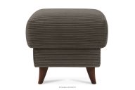 Fußhocker für das Wohnzimmer mit Stauraum Kordstoff graubeige