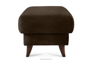 GUSTAVO II, https://konsimo.de/kollektion/gustavo-ii/ Fußhocker für das Wohnzimmer mit Stauraum in Imitat Wildleder braun braun - Foto