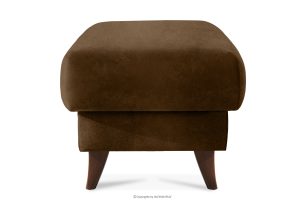 GUSTAVO II, https://konsimo.de/kollektion/gustavo-ii/ Fußhocker für das Wohnzimmer mit Stauraum in Imitat Wildleder hellbraun hellbraun - Foto