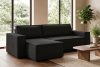 NAPI Universal-Ecksofa beidseitig ausklappbar mit Schlaffunktion in schwarz schwarz - Foto 22
