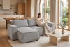 NAPI Universal-Ecksofa mit Schlaffunktion hellgrau rechts/links hellgrau - Foto 23