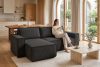 NAPI Universal-Ecksofa mit Schlaffunktion dunkelgrau rechts/links dunkelgrau - Foto 23