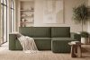 NAPI Universal-Ecksofa beidseitig ausklappbar mit Schlaffunktion in olivgrün oliv - Foto 24
