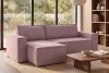 NAPI Universal-Ecksofa beidseitig ausklappbar mit Schlaffunktion in hellviolett hellviolett - Foto 22