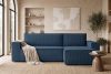 NAPI Universal-Ecksofa beidseitig ausklappbar mit Schlaffunktion in marineblau marineblau - Foto 24