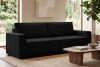 NAPI Dreisitzer-Kordstoffsofa ausklappbar mit Schlaffunktion in schwarz schwarz - Foto 25