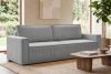 NAPI Sofa 3 mit Schlaffunktion Kordstoff hellgrau hellgrau - Foto 25