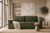 NAPI Dreisitzer-Kordstoffsofa ausklappbar mit Schlaffunktion in olivgrün oliv - Foto 27