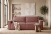 NAPI Dreisitzer-Kordstoffsofa ausklappbar mit Schlaffunktion in rosa rosa - Foto 24