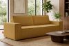 NAPI 3-Sitzer Schlafsofa mit Bettkasten gelb gelb - Foto 22