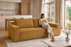 NAPI 3-Sitzer Schlafsofa mit Bettkasten gelb gelb - Foto 23