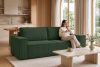 NAPI 3-Sitzer Schlafsofa mit Bettkasten dunkelgrün dunkelgrün - Foto 26