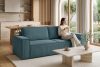 NAPI Dreisitzer-Schlafsofa ausklappbar mit Bettkasten in blau blau - Foto 23