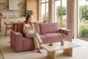 NAPI Dreisitzer-Schlafsofa ausklappbar mit Bettkasten in rosa rosa - Foto 23