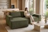 NAPI Kordstoff-Ecksofa links fürs Wohnzimmer mit Schlaffunktion & Bettkasten in olivgrün oliv - Foto 21