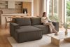 NAPI Kordstoff-Ecksofa links fürs Wohnzimmer mit Schlaffunktion & Bettkasten in braun braun - Foto 21