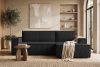 NAPI Kordstoff-Ecksofa rechts mit Schlaffunktion & Bettkasten in schwarz schwarz - Foto 22