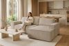 NAPI Kordstoff-Ecksofa rechts mit Schlaffunktion & Bettkasten in beigefarben beige - Foto 25