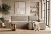 NAPI Kordstoff-Ecksofa rechts mit Schlaffunktion & Bettkasten in beigefarben beige - Foto 26